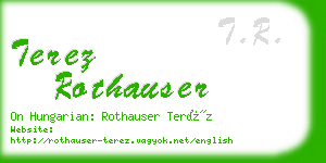 terez rothauser business card